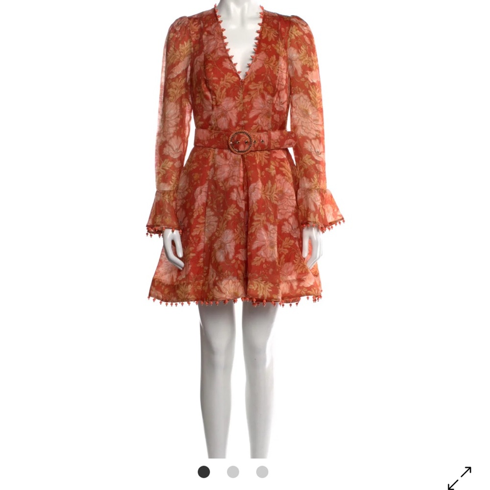 Zimmermann Floral Print Mini Dress